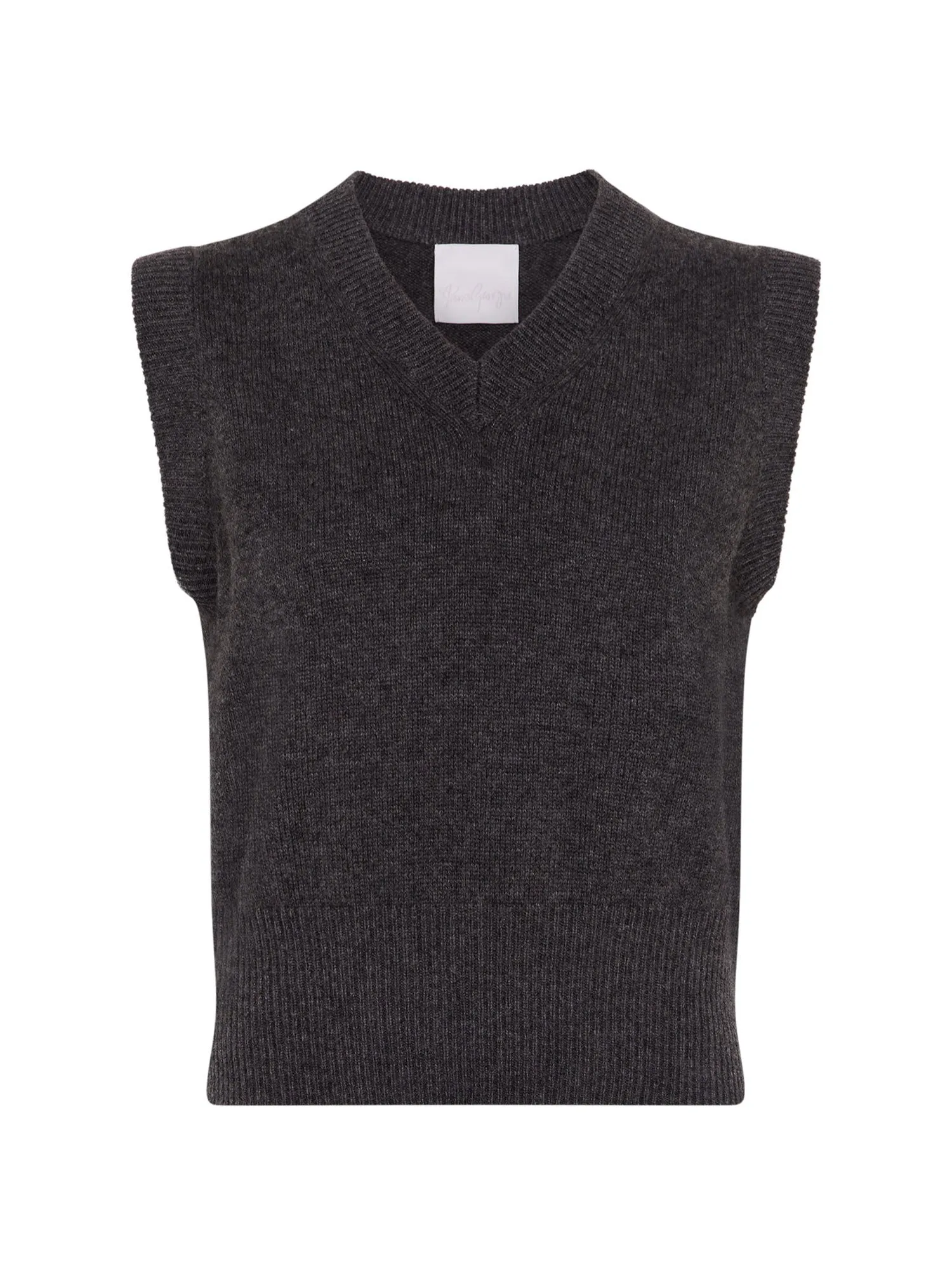 05 Elemental Merino Cashmere Vest | Charcoal