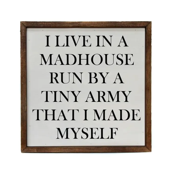 10x10 I Live in A Madhouse Run By A Tiny Army That I Made