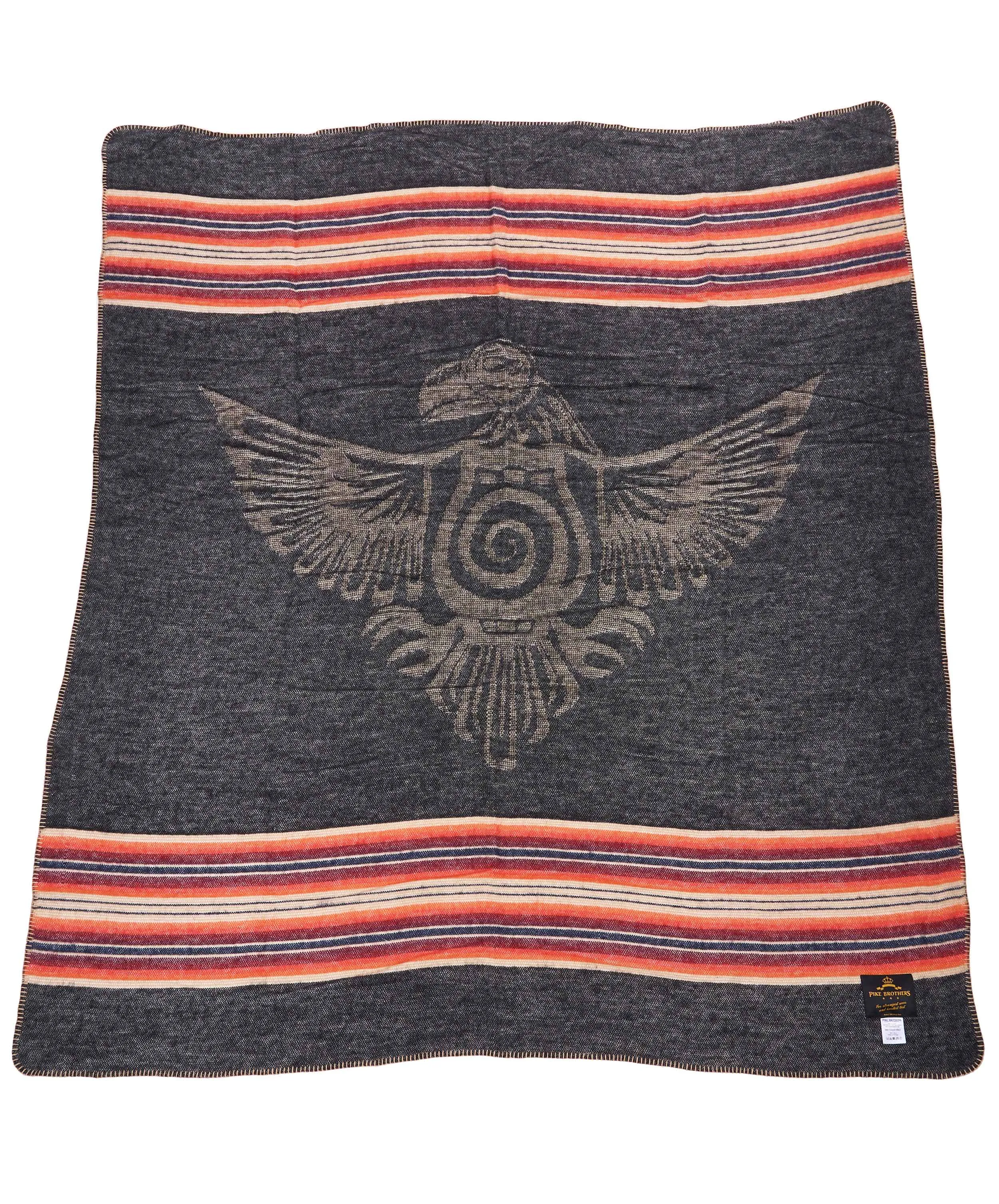 1969 Denakatee Depakatè wool blanket, Faded Black