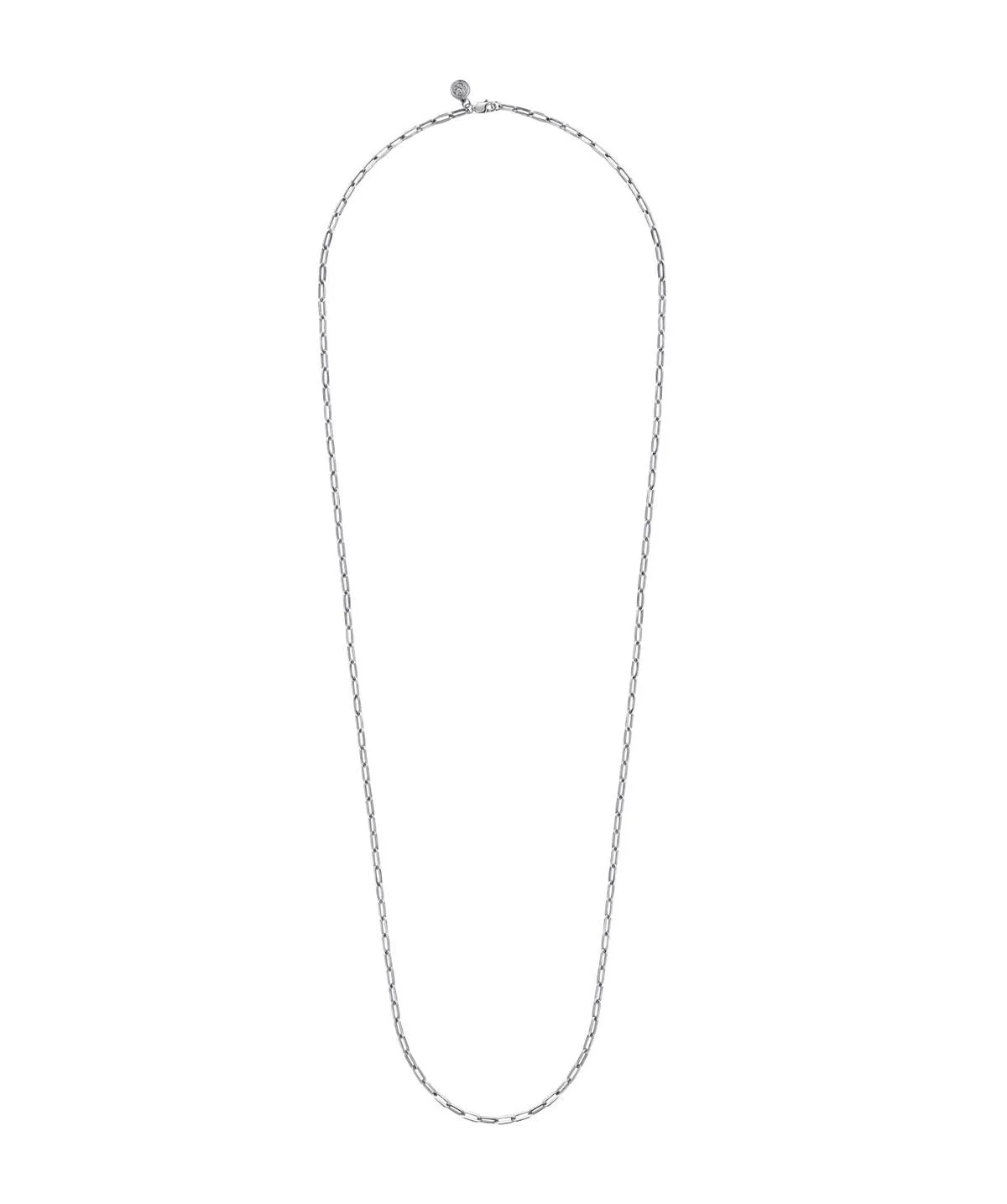 925 Sterling Silver Solid Paper Clip Chain Necklace