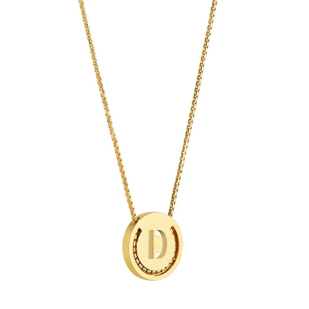 ABC's - D 18K Gold Plated Necklace