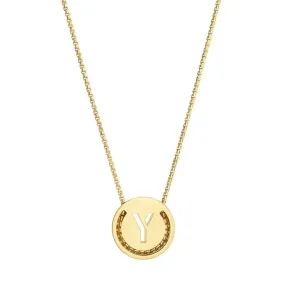 ABC's - Y 18K Gold Plated Necklace