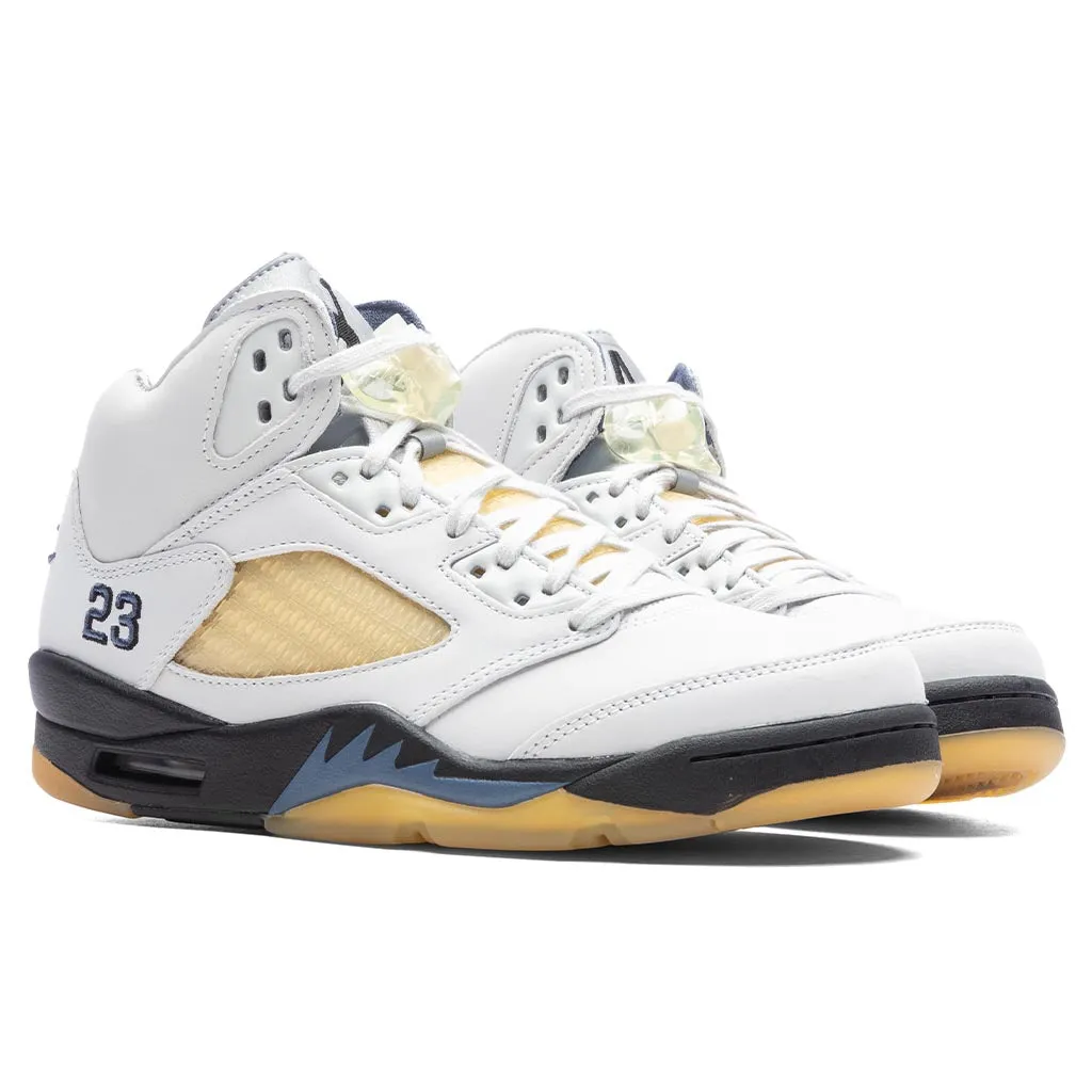 Air Jordan 5 x A Ma Maniére Women's 'Dawn' - Photon Dust/Black/Diffused Blue