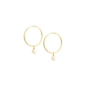 Akoya Pearl Hoops