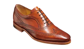 Barker Turing Brogue Shoe - Antique Rosewood