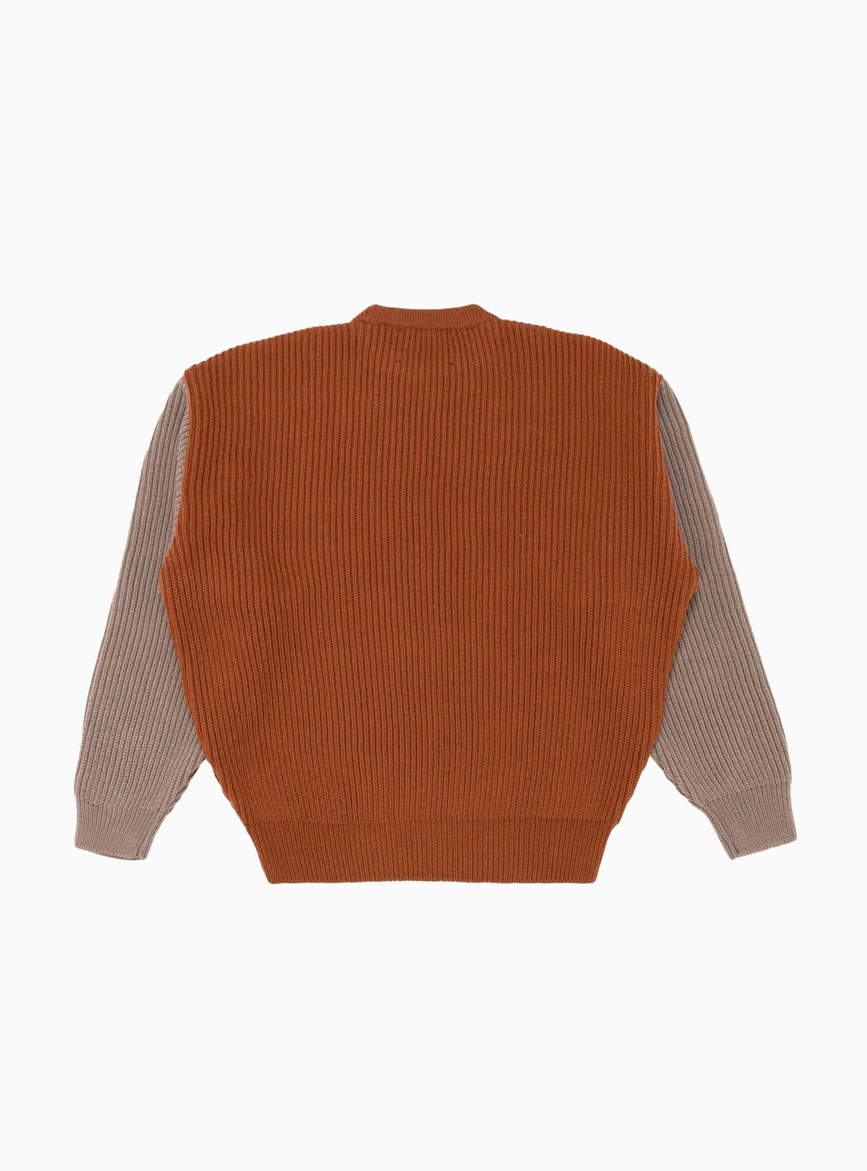 Beacon Merino Wool Crew Sweater Rust & Earth