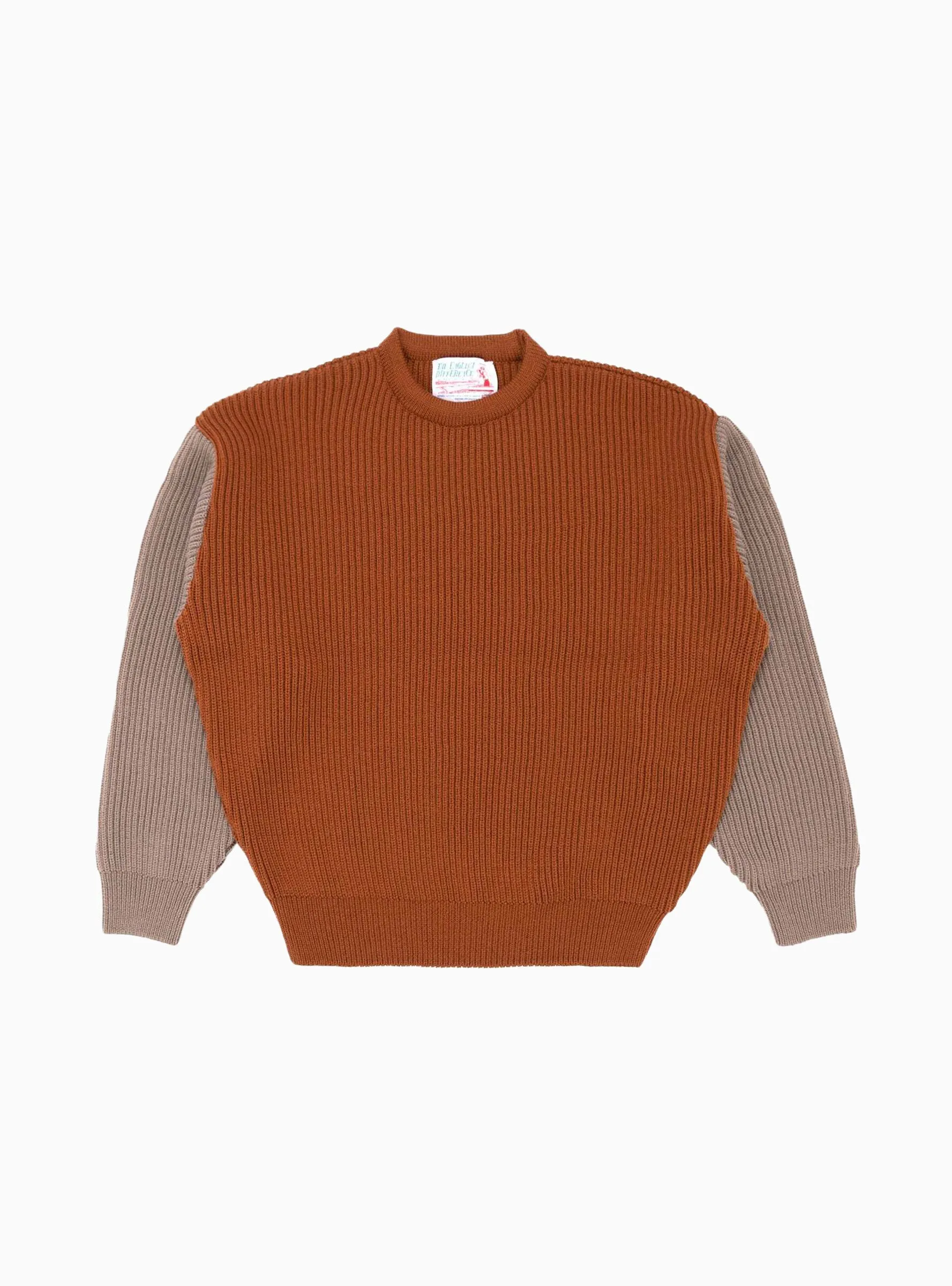 Beacon Merino Wool Crew Sweater Rust & Earth