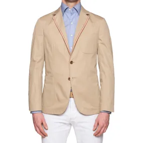 BOGLIOLI Milano Galleria "73" Beige Cotton Blend Unlined Jacket EU 50 NEW US 40