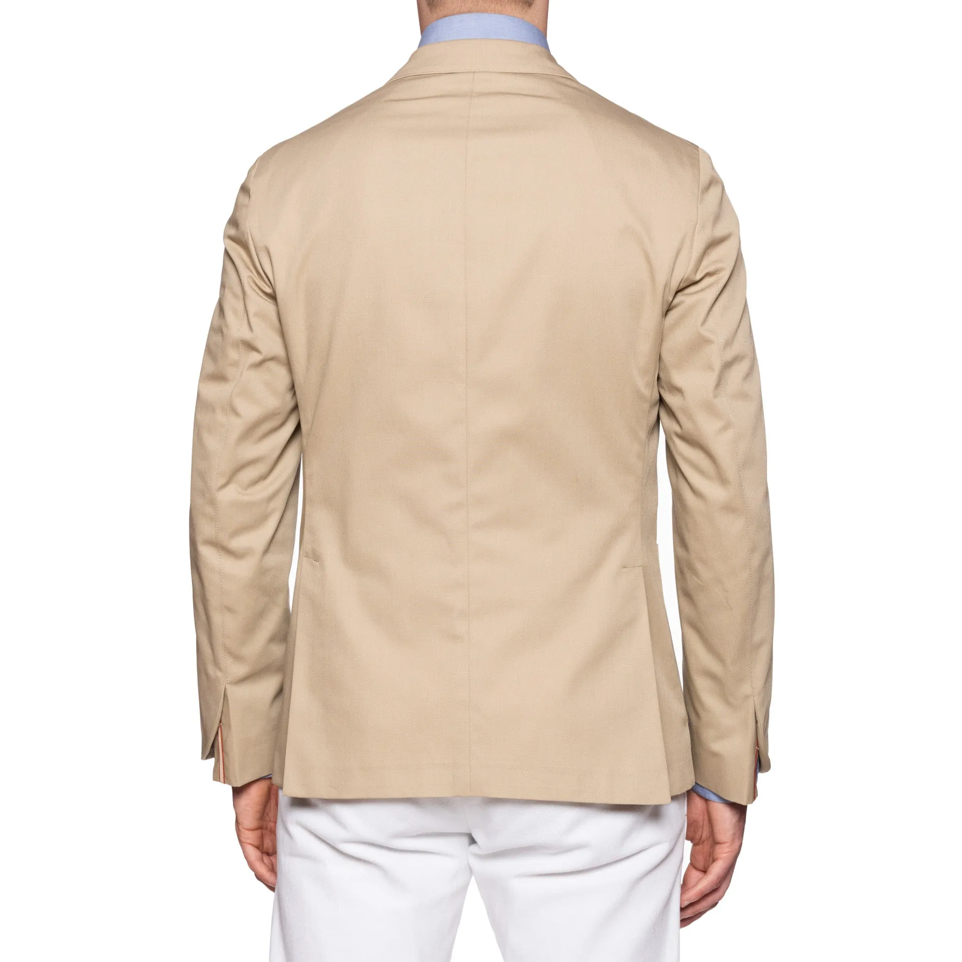 BOGLIOLI Milano Galleria "73" Beige Cotton Blend Unlined Jacket EU 50 NEW US 40