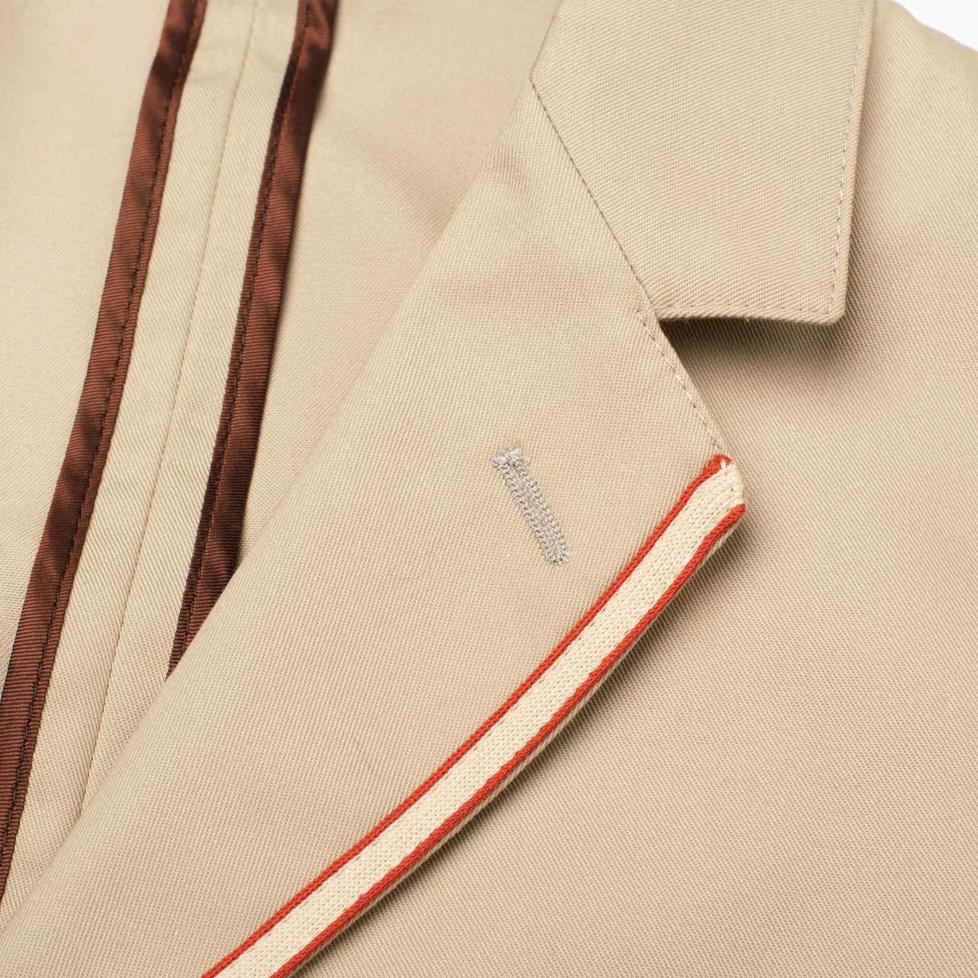 BOGLIOLI Milano Galleria "73" Beige Cotton Blend Unlined Jacket EU 50 NEW US 40