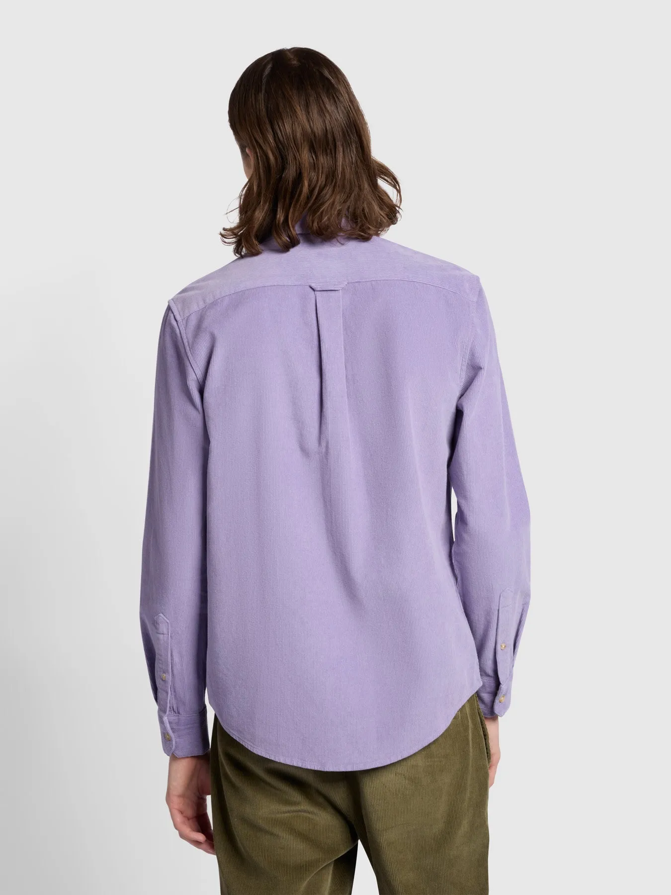 Bowery Casual Fit Long Sleeve Shirt In Lavender Sunrise