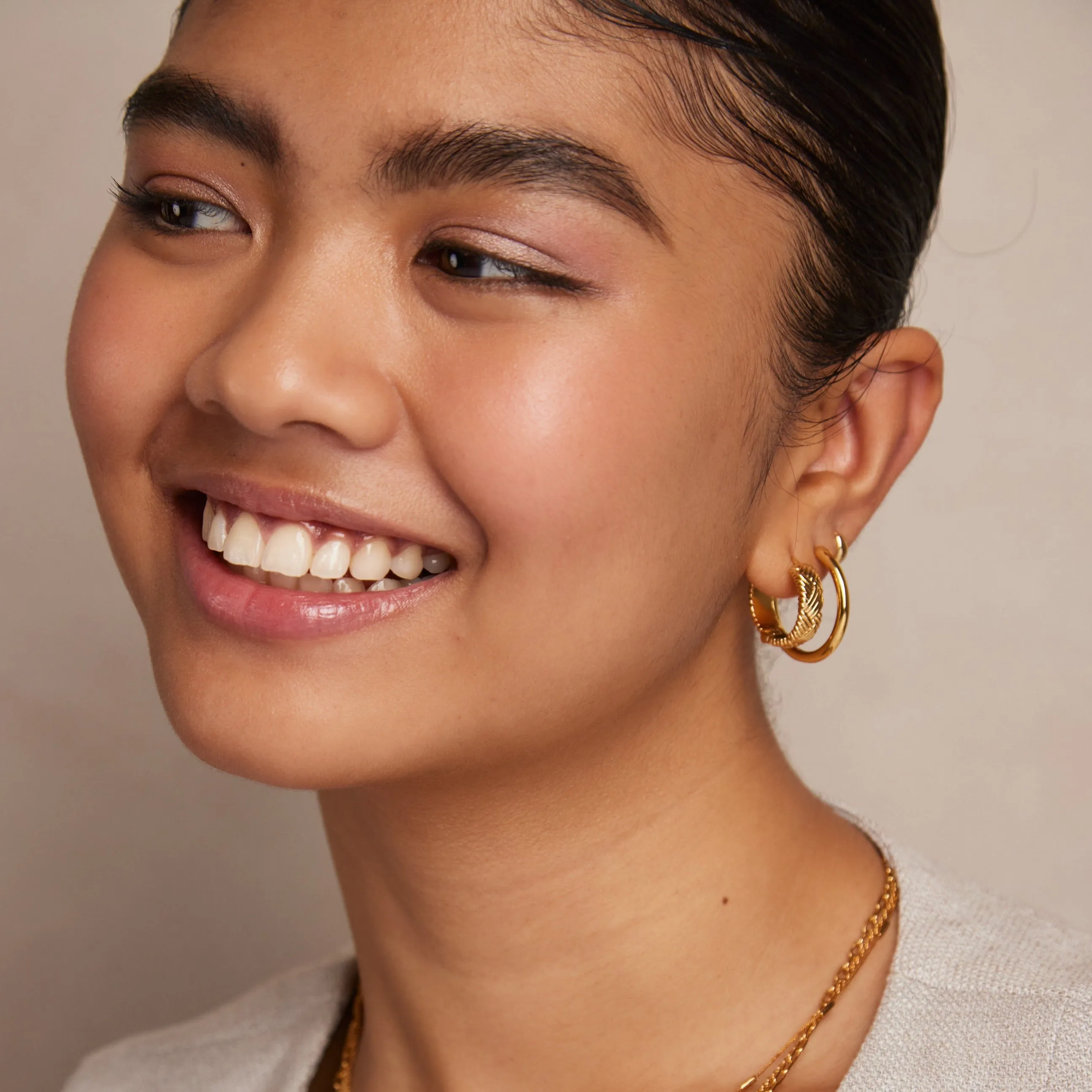 Braided Texture Hoop Earrings