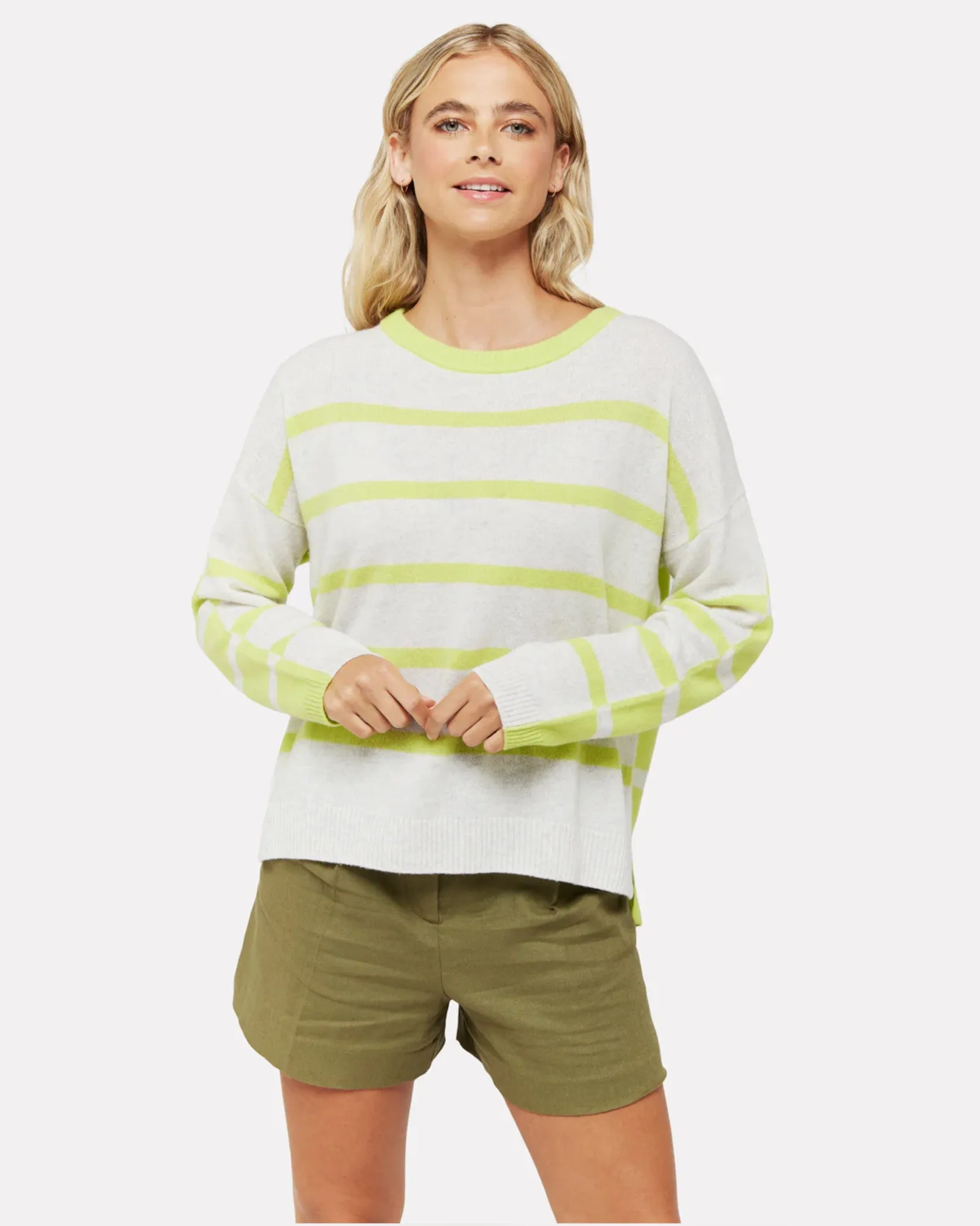 Brodie Haze Two Tone Stripe Jumper