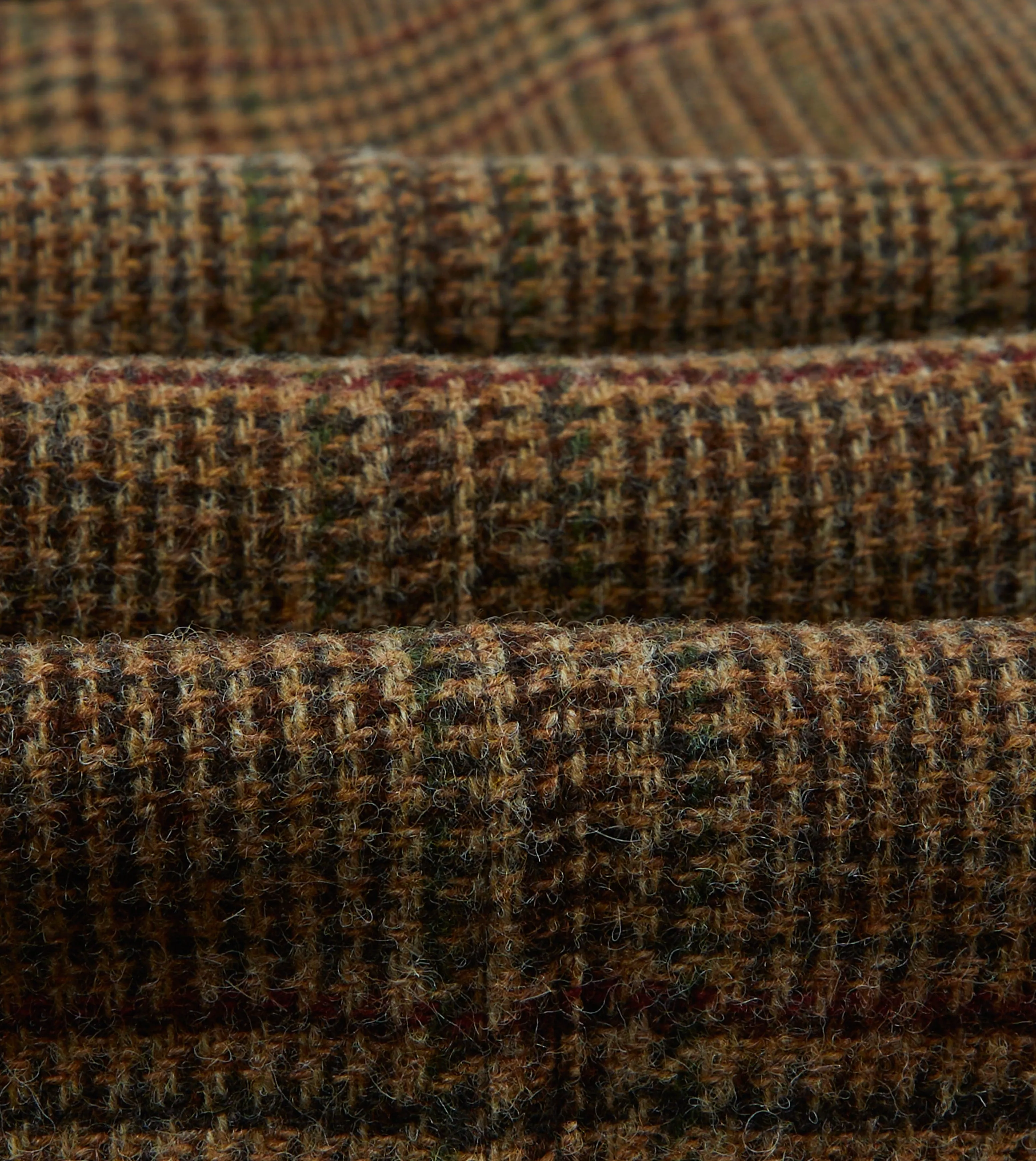 Brown and Red Prince of Wales Check Tweed Games Blazer Mk. VII