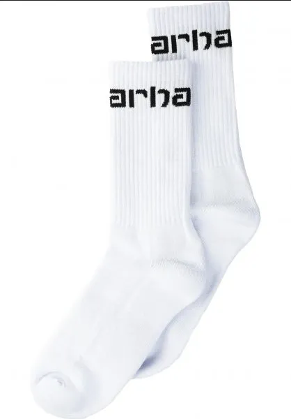 Carhartt Socks medium height I029422 8 white-black