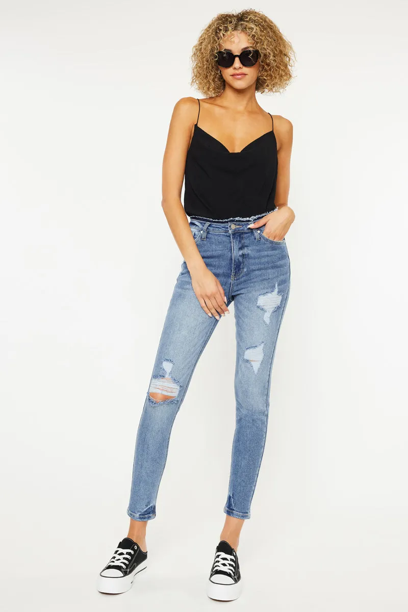 Chanell High Rise Ankle Skinny Jeans