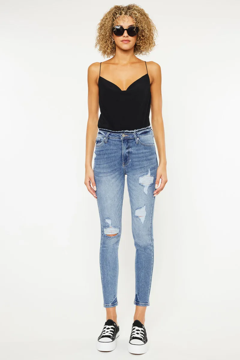 Chanell High Rise Ankle Skinny Jeans