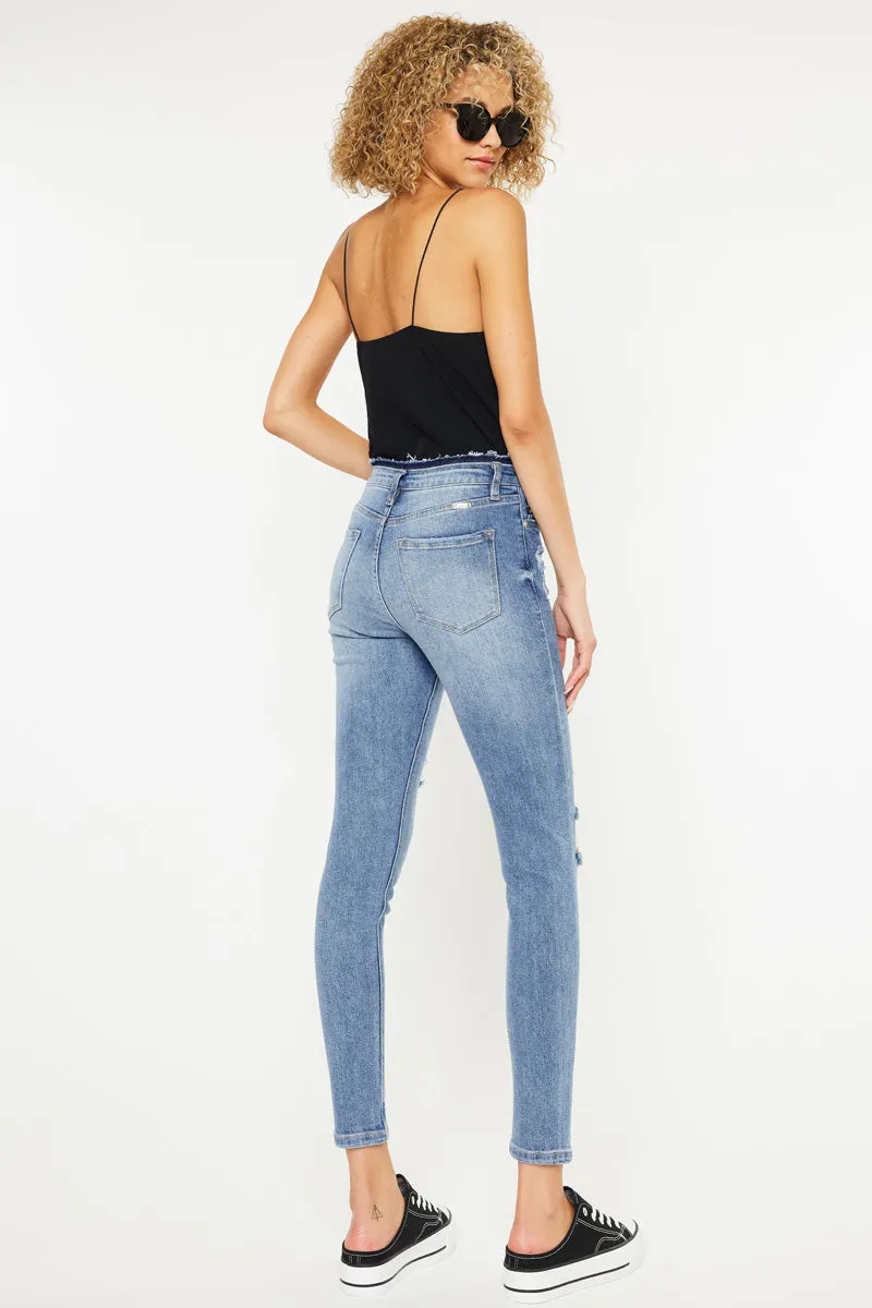 Chanell High Rise Ankle Skinny Jeans