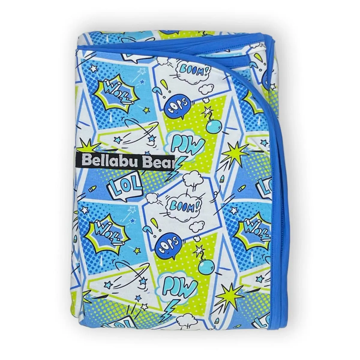 Comic Blue Bamboo Blanket