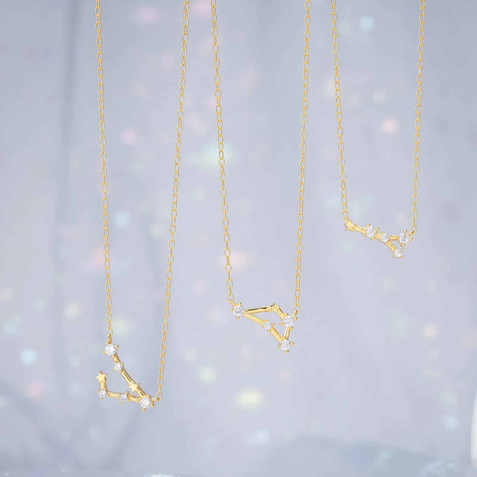 Constellation Silver Necklace - Cancer