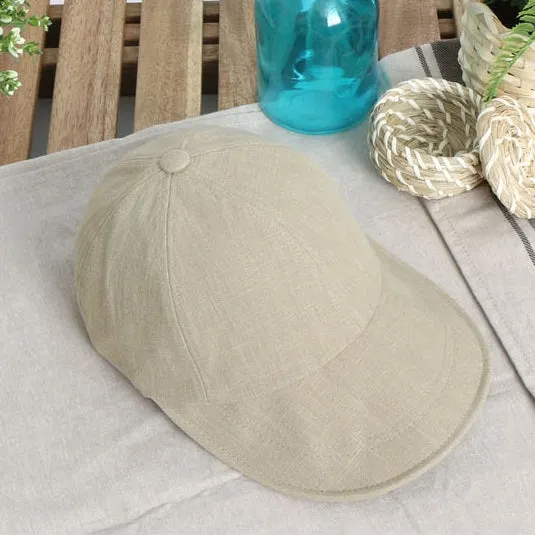 Cool Summer Linen Solid Baseball Caps Hats Velcro Wire Wide Brim Unique Novelty Unisex Mens Womens Adjustable Korean Kpop Style Fashion Accessories Lightweight