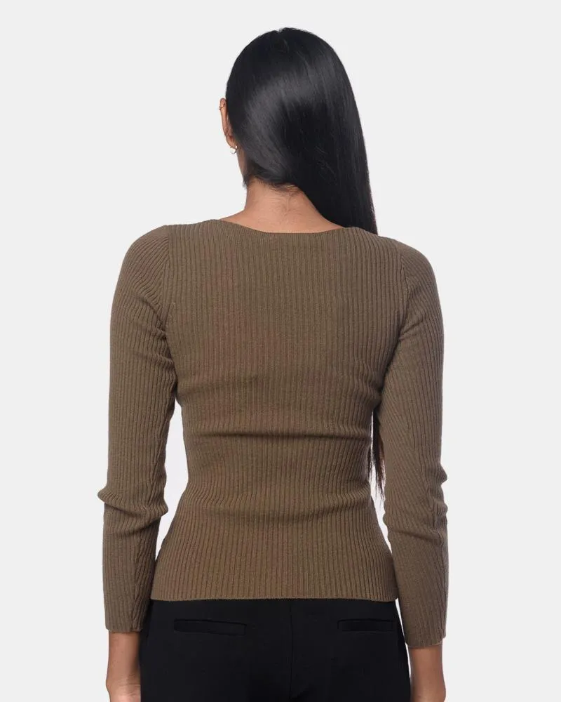 Curve Sweater in Sienna