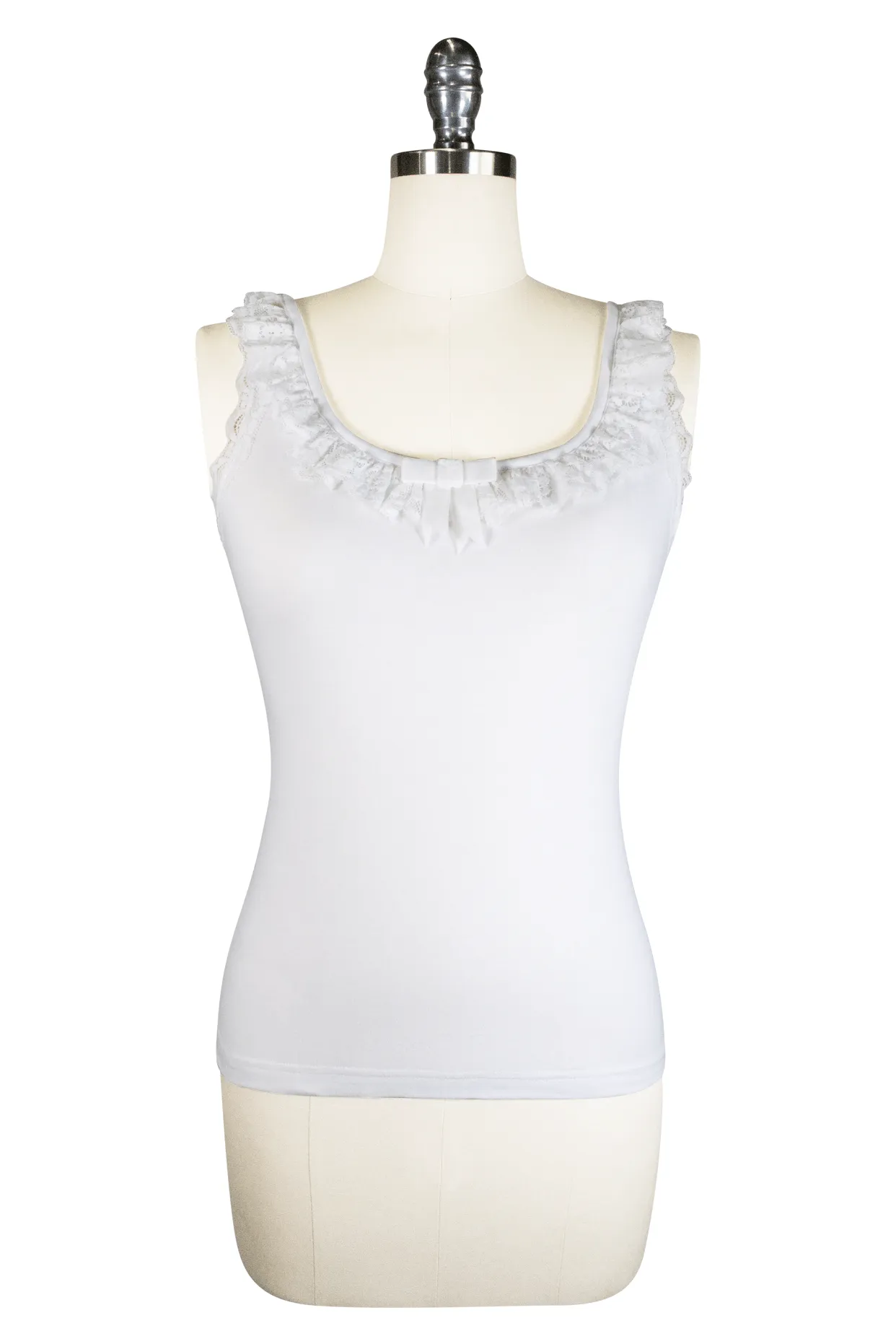 D'Amour Madam Ruffle Singlet (Off White)