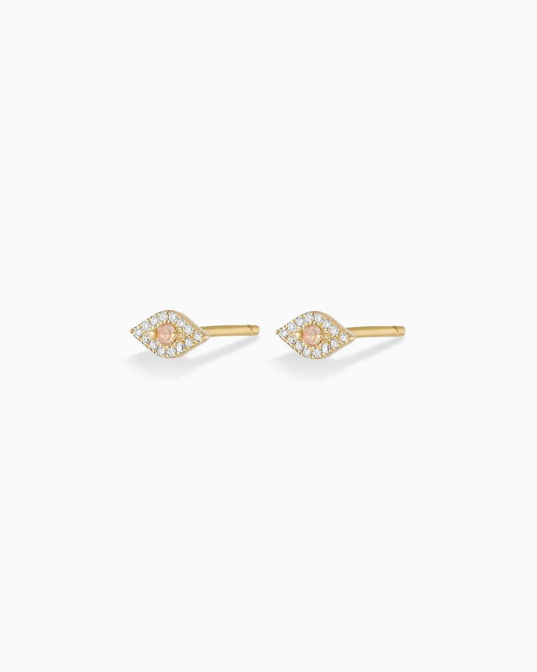 Diamond Evil Eye Studs