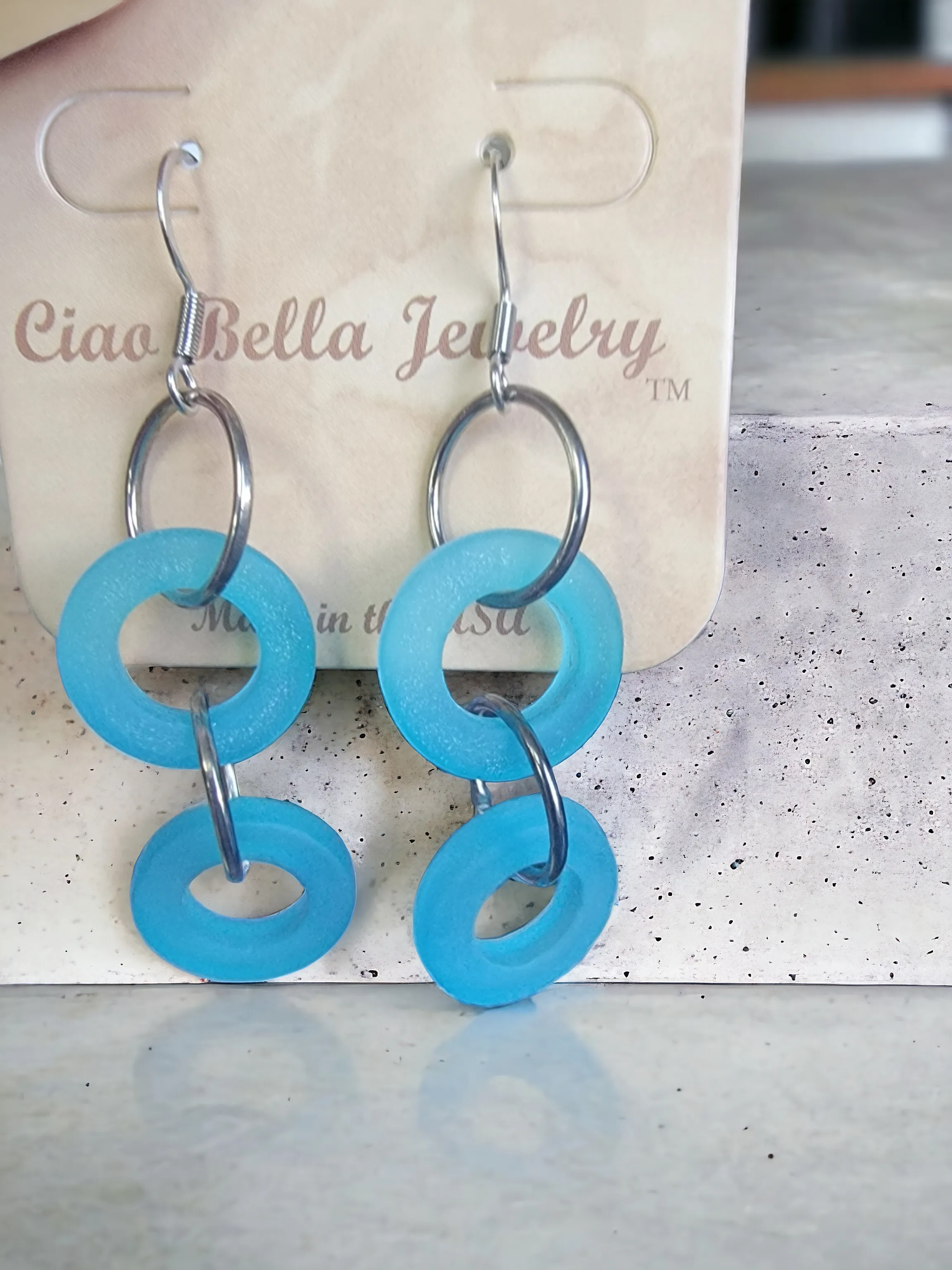 Double Down on Style: Sea Glass Hoop Earrings Made for a Statement