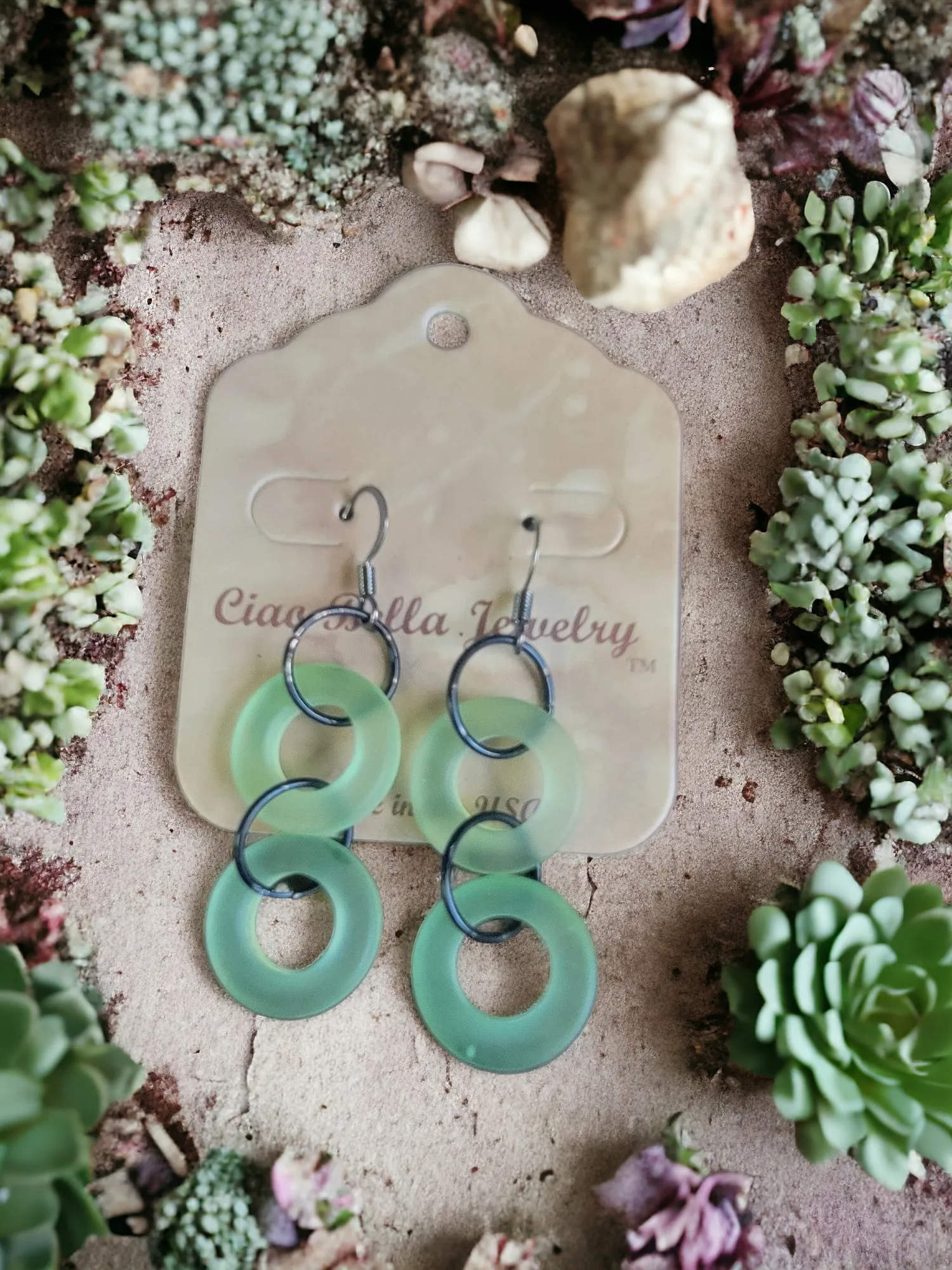 Double Down on Style: Sea Glass Hoop Earrings Made for a Statement