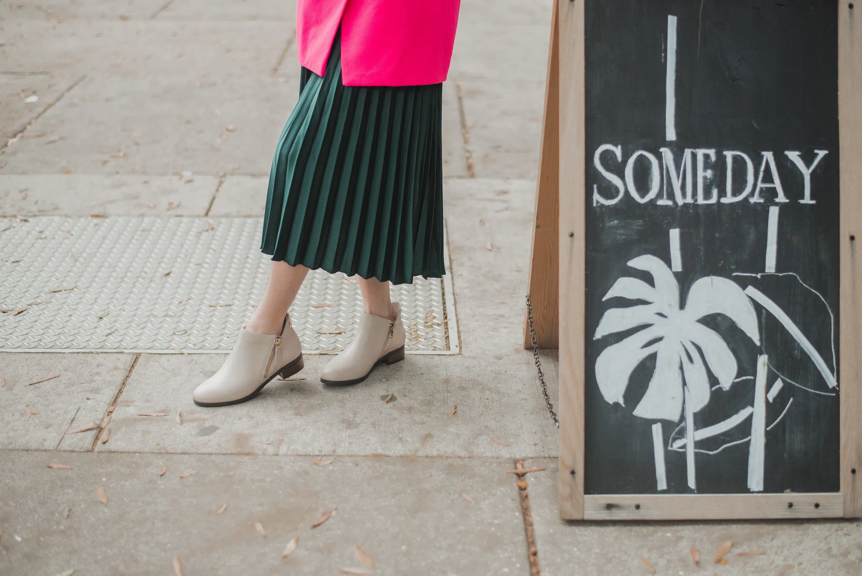 Double Zipper Ankle Bootie