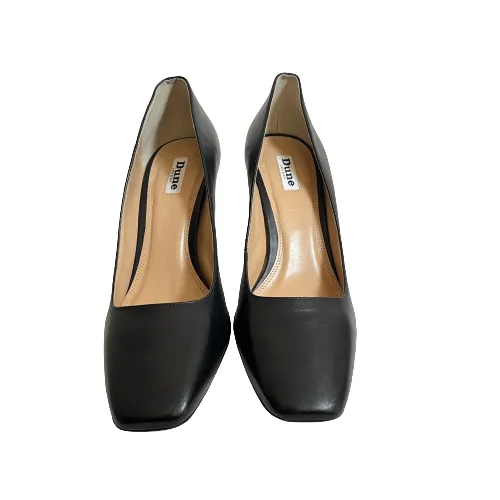 DUNE Black Square-toe Black Pumps | Gently Used |