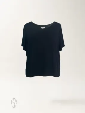 Emi Top - Black Rayon Jersey