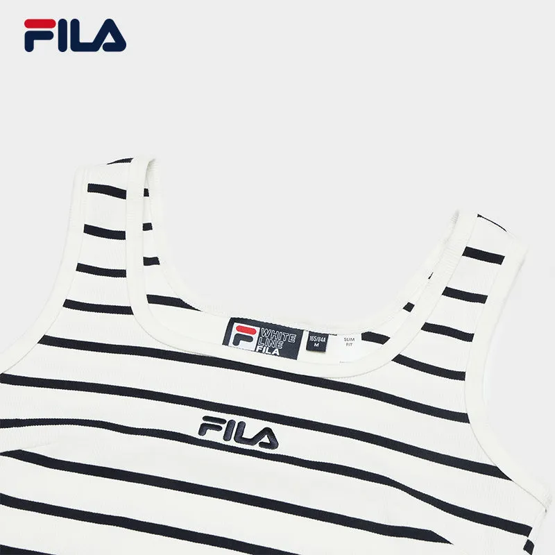 FILA CORE LIFESTYLE ORIGINALE FRENCH TENNIS CLUB Women Cotton Tank Top (White)