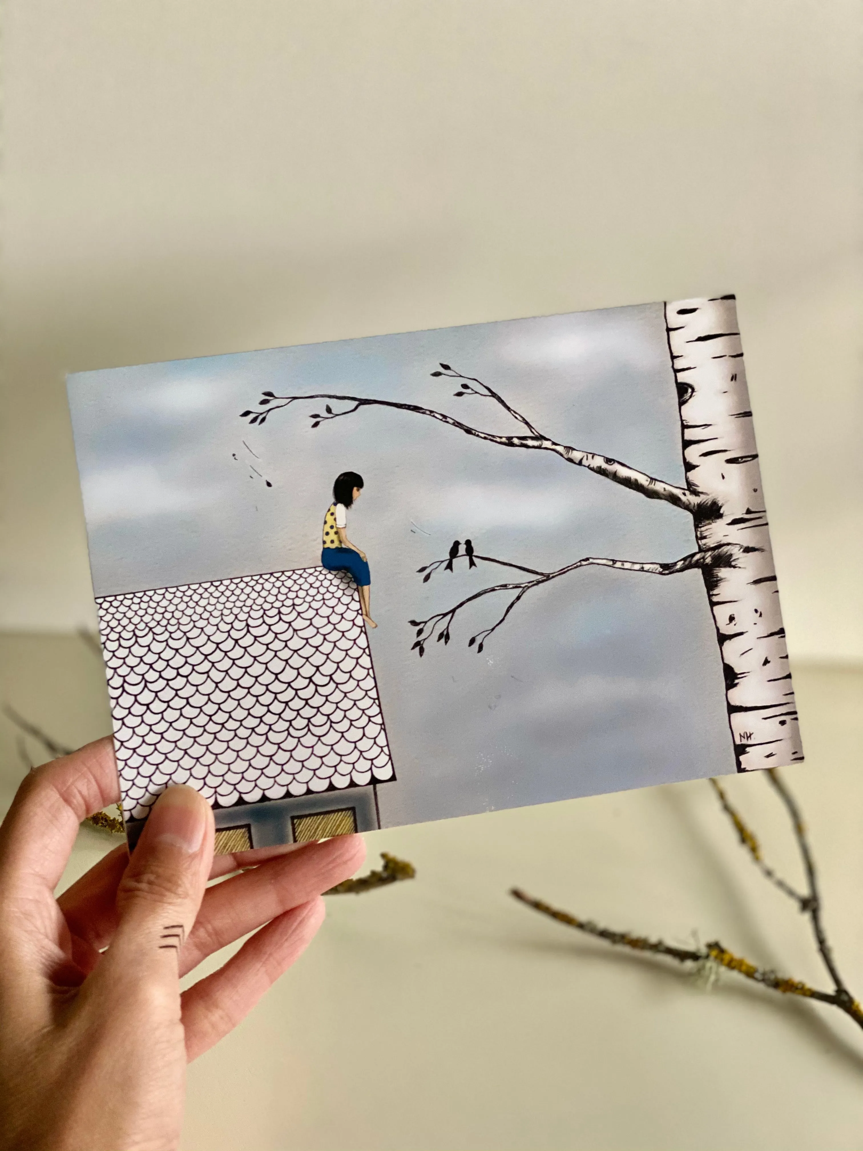 Free As A Bird: Greeting Card