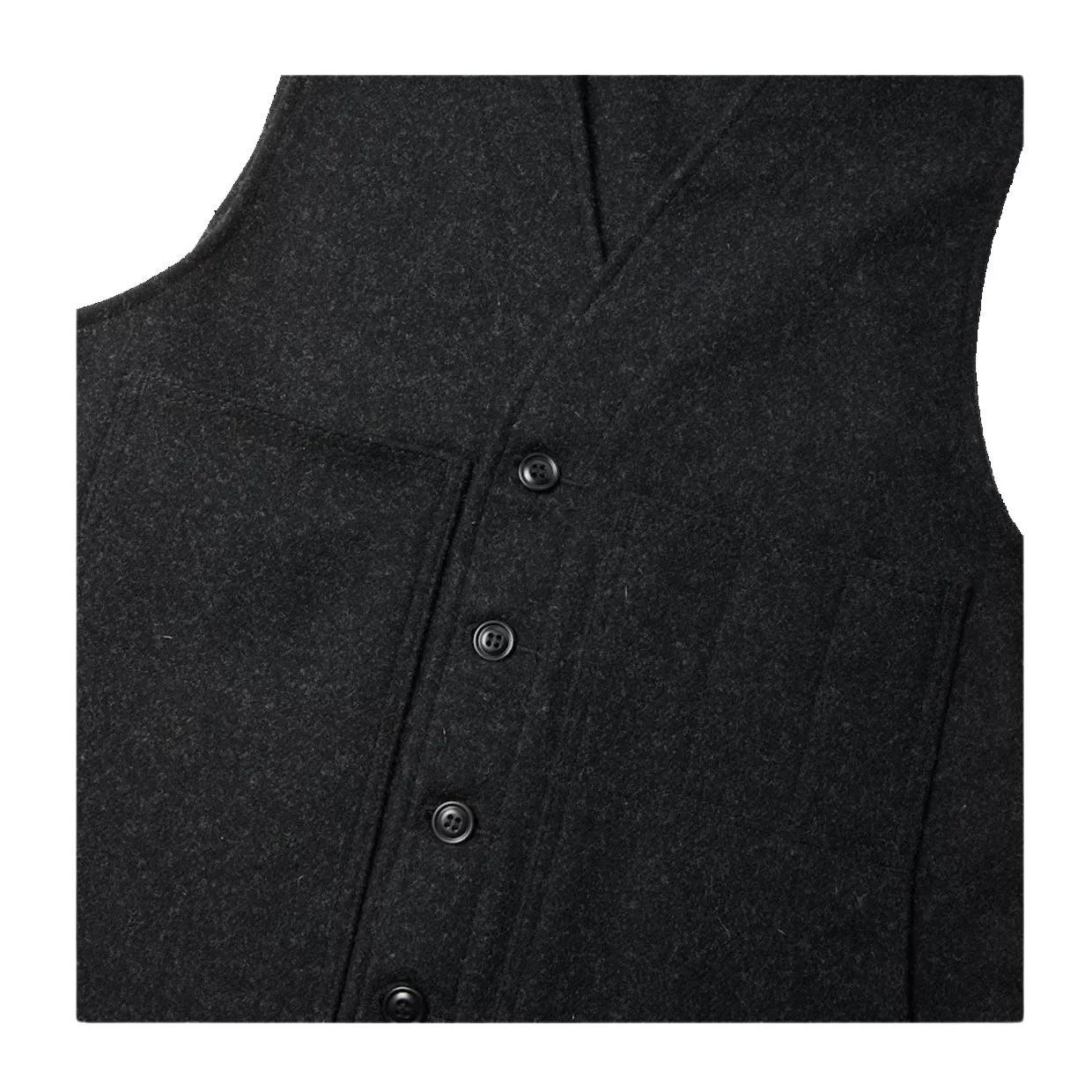 Gilet Uomo Filson Mackinaw Wool Vest Grigio Scuro