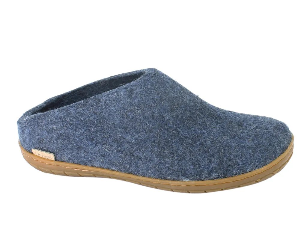 Glerups Slippers Denim Rubber Sole