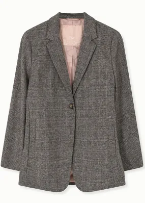 Gustav Stacie Checked wool blazer 50203 Animal Fur