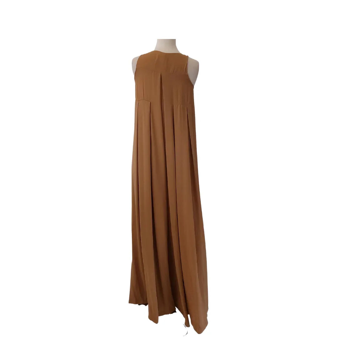 H&M Brown Sleeveless Maxi Dress | Like New |