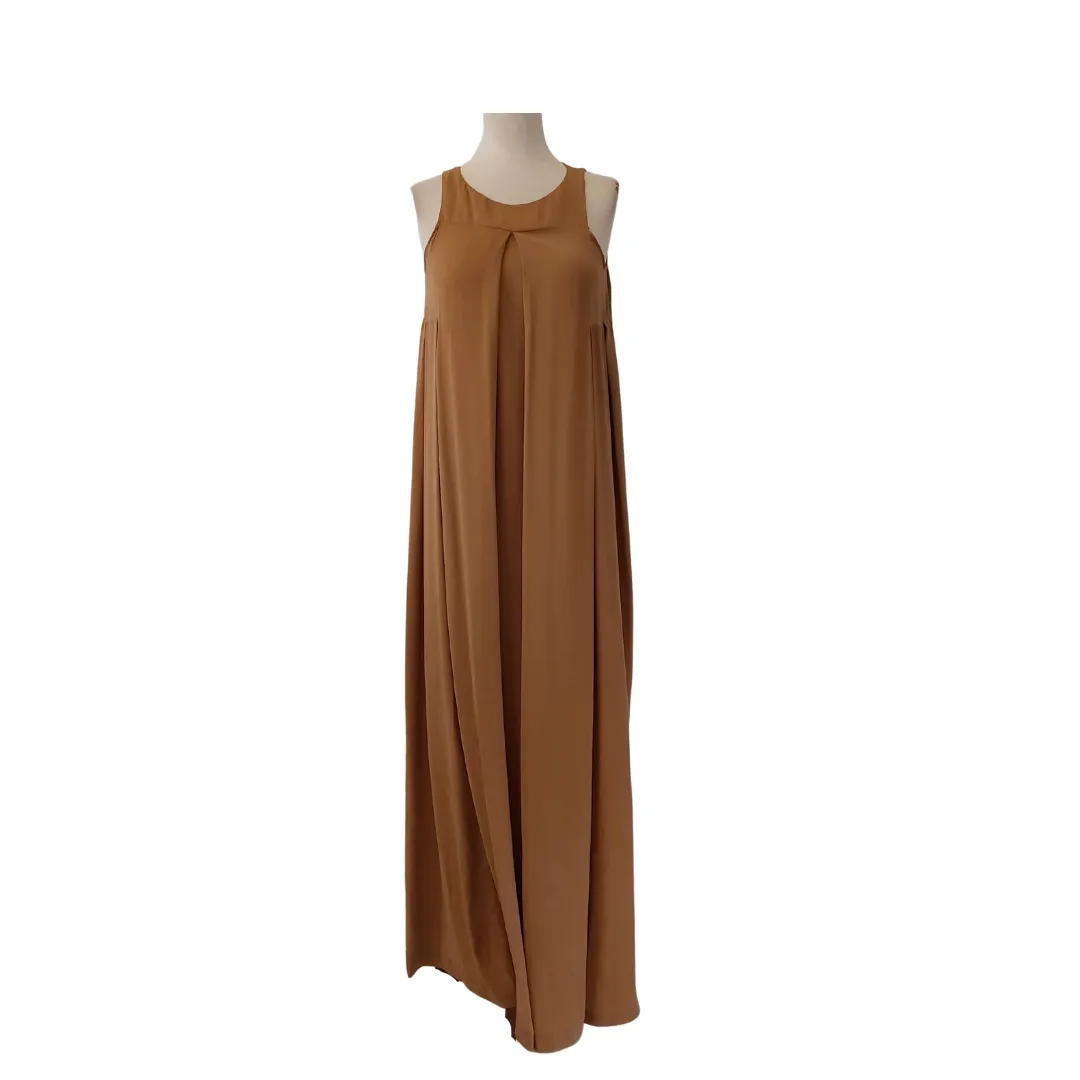 H&M Brown Sleeveless Maxi Dress | Like New |