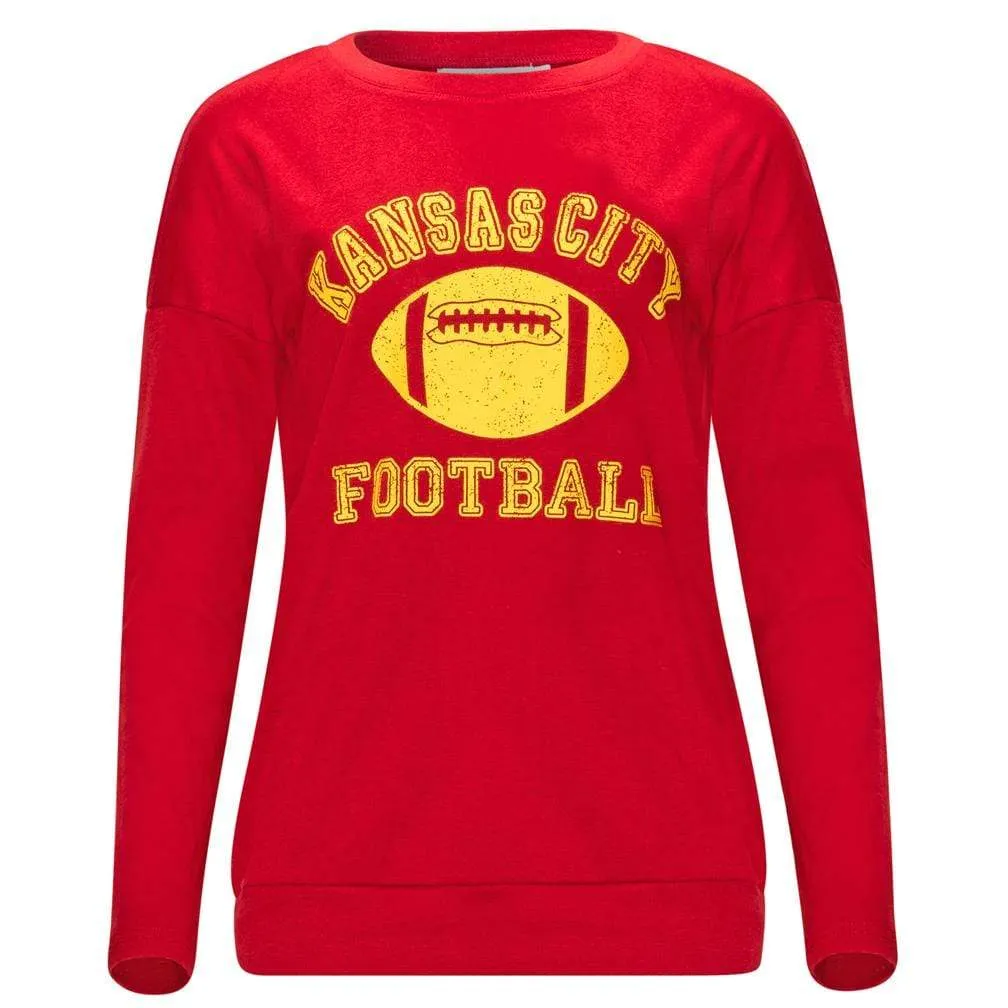 Haute Edition Women's Game Day Football Sweatshirt