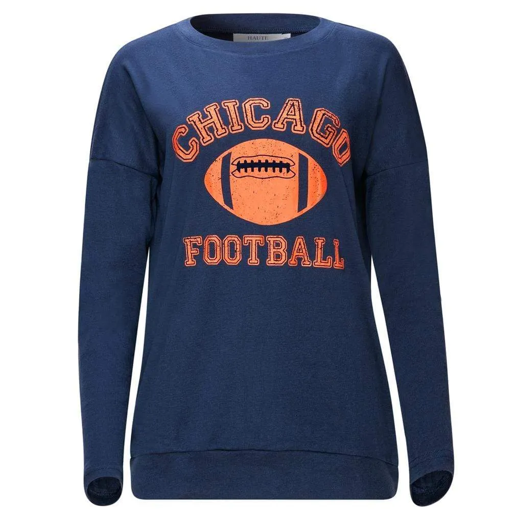 Haute Edition Women's Game Day Football Sweatshirt