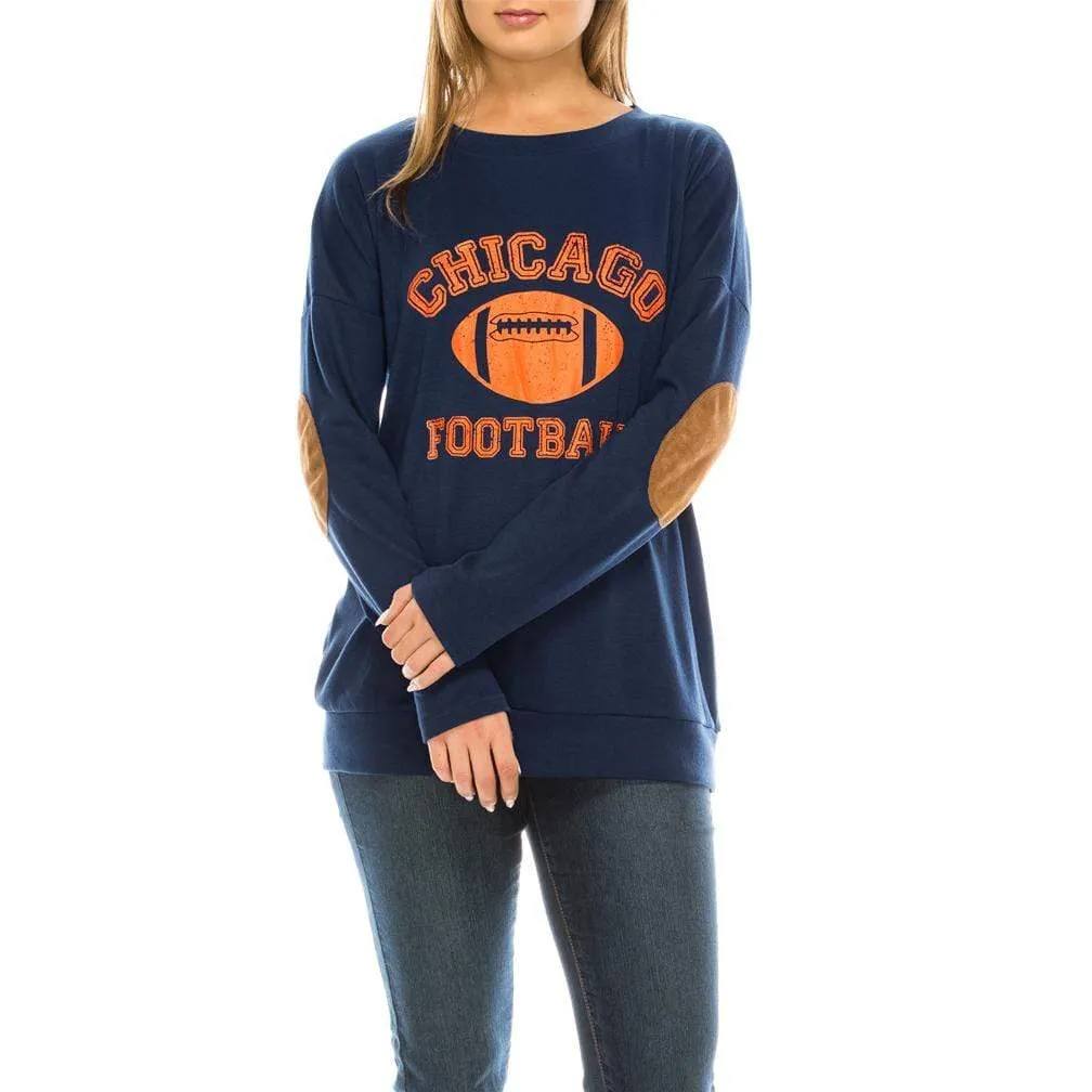 Haute Edition Women's Game Day Football Sweatshirt