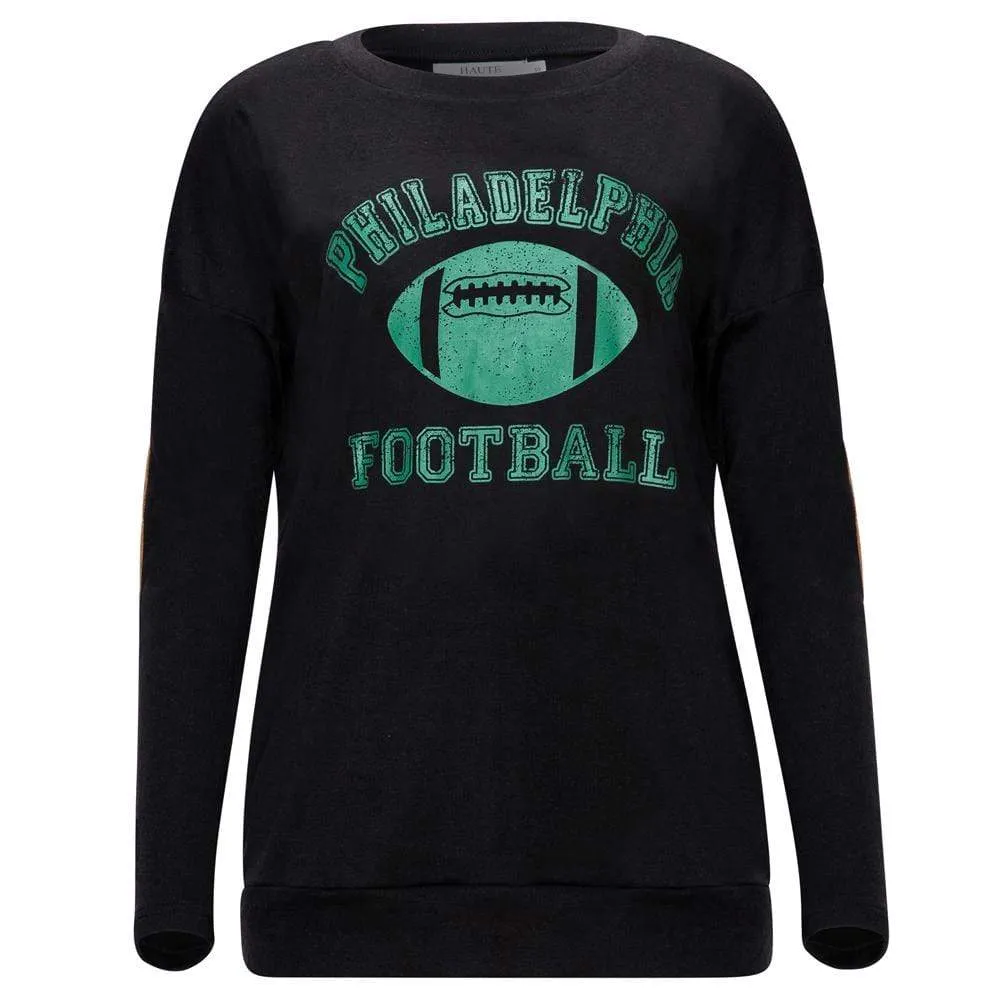 Haute Edition Women's Game Day Football Sweatshirt