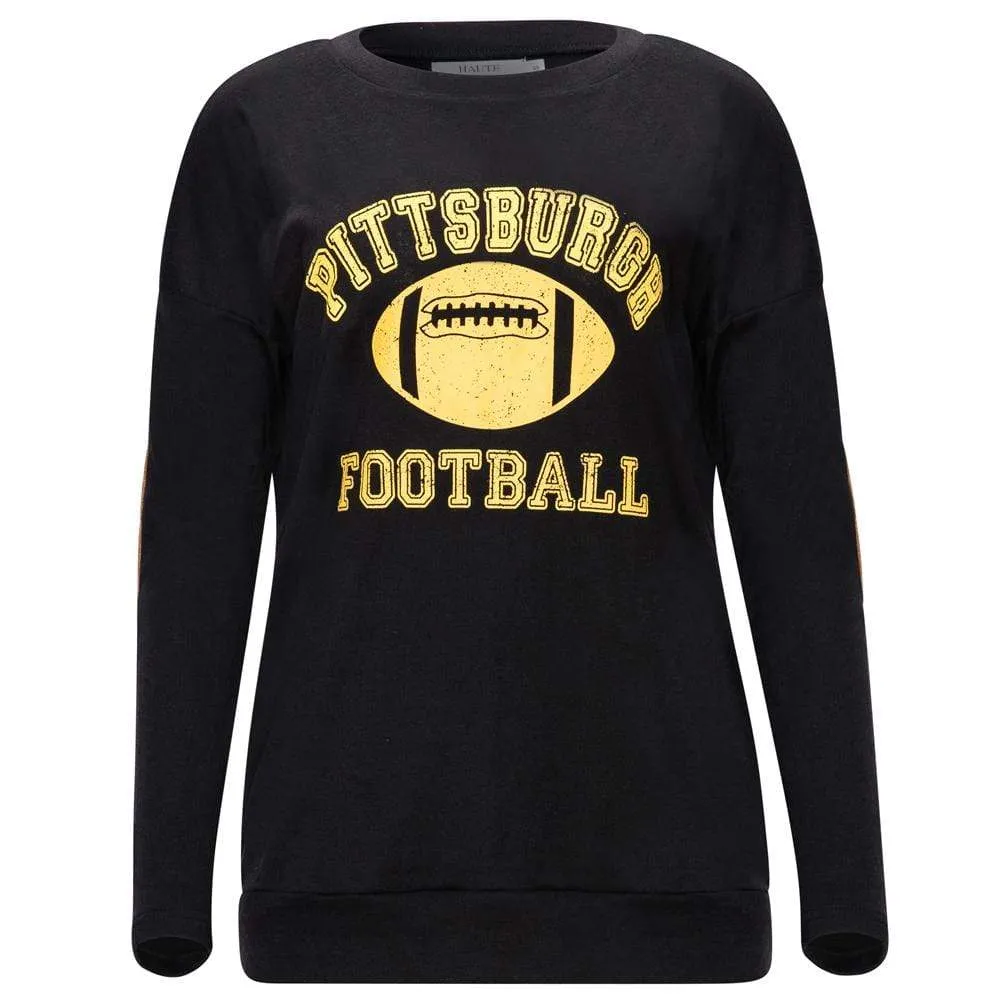 Haute Edition Women's Game Day Football Sweatshirt