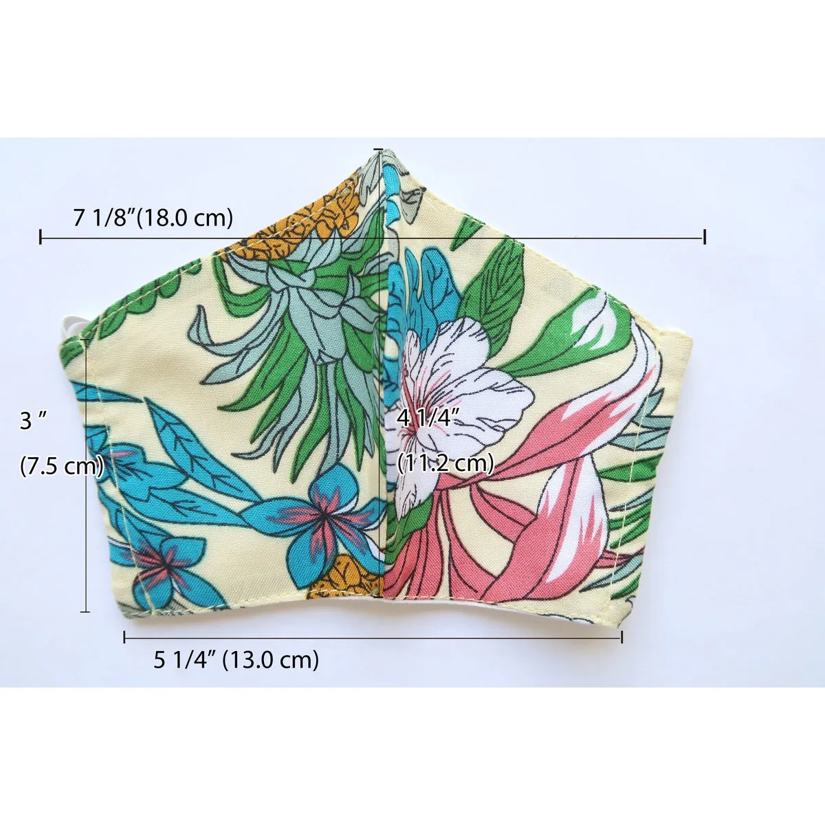 Hawaiian Print Gauze Mask