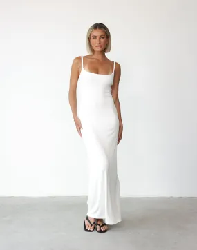 Helia Maxi Dress (White)