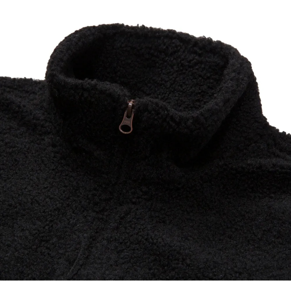 HONOR THE GIFT SCRIPT SHERPA PULLOVER-BLACK