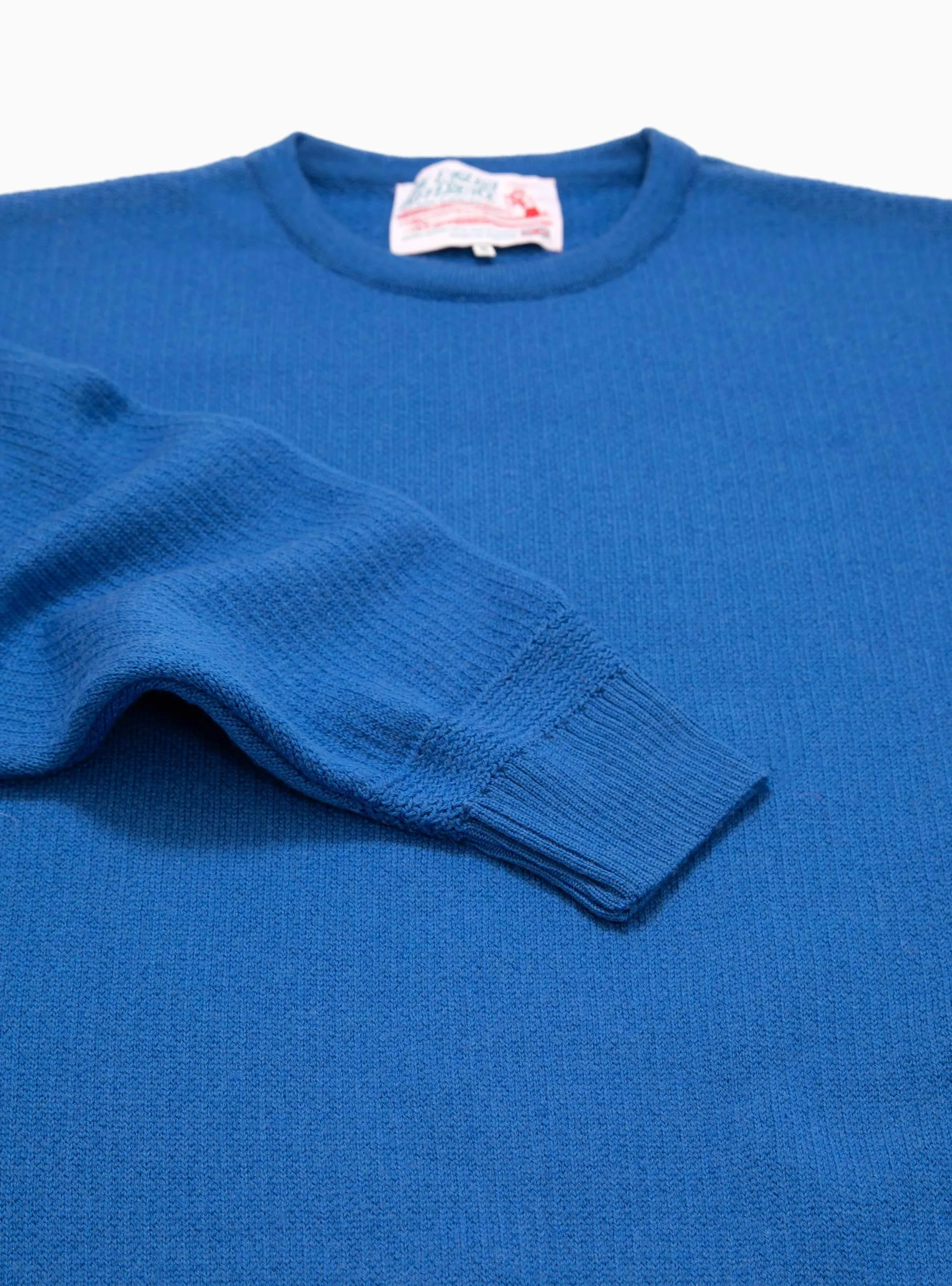 Kendrew Merino Wool Crew Sweater Royal Blue