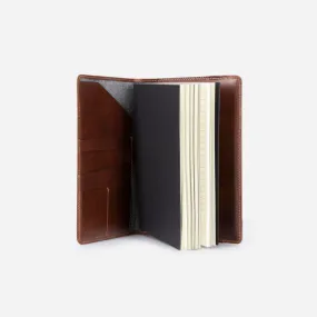 Leather A5 Notebook Cover, Coffee